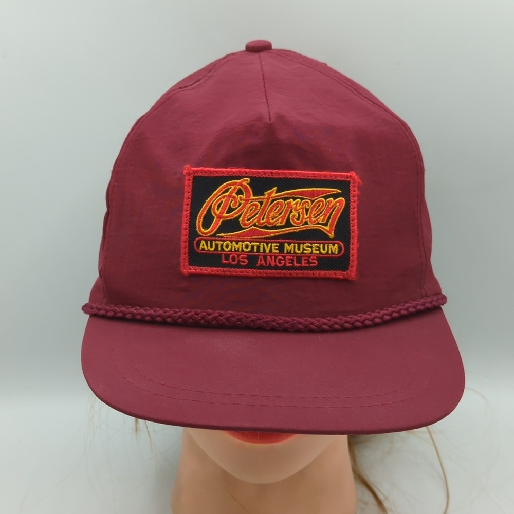Vintage Petersen Automotive Museum Hat Cap Double Snapback Rope KC OSFA
